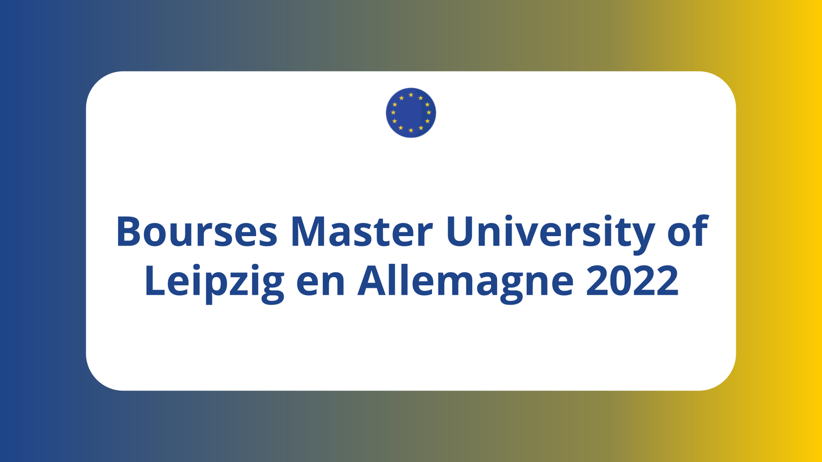 Bourses Master University of Leipzig
