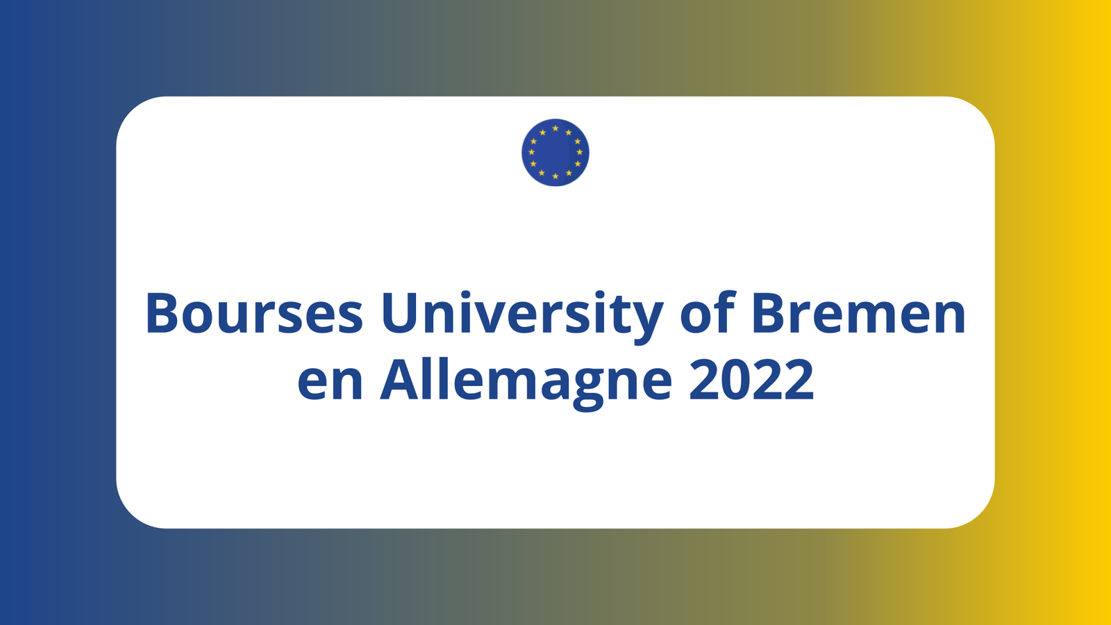 Bourses University of Bremen