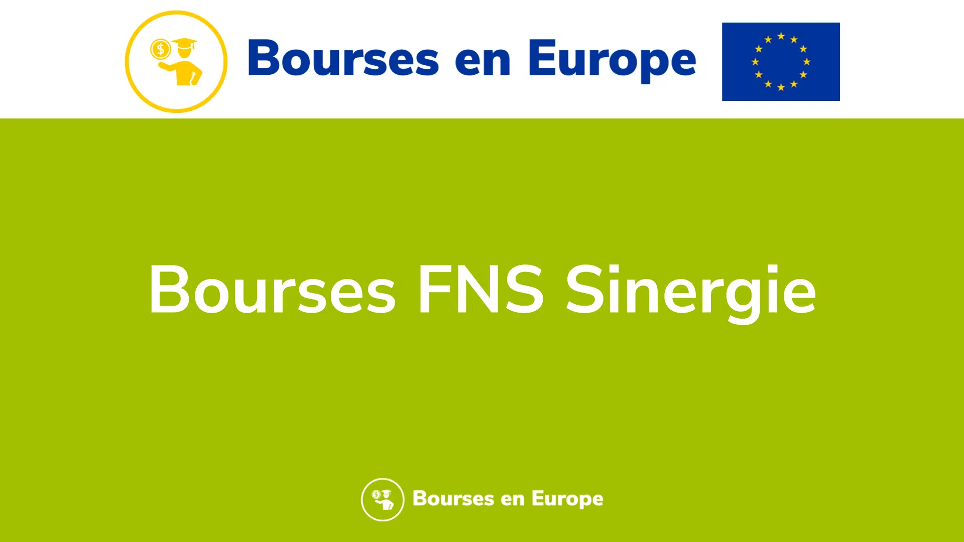 Bourses FNS Sinergie