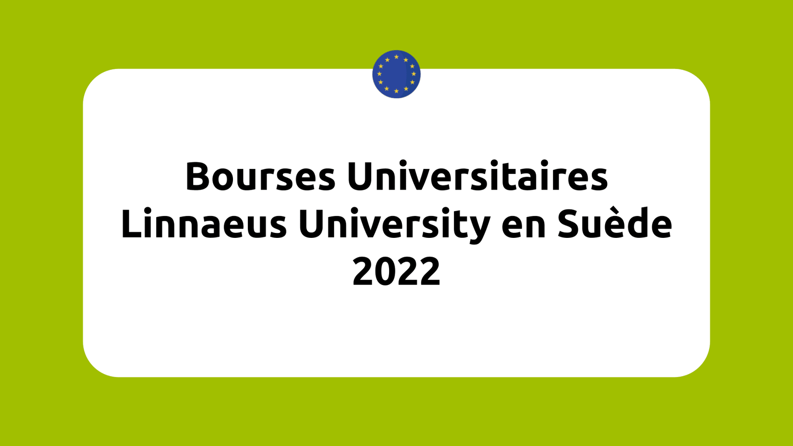 Bourses Universitaires Linnaeus University