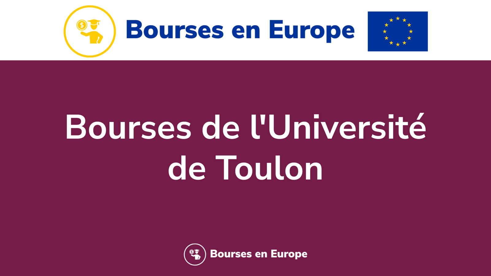 Bourses de l'Université de Toulon
