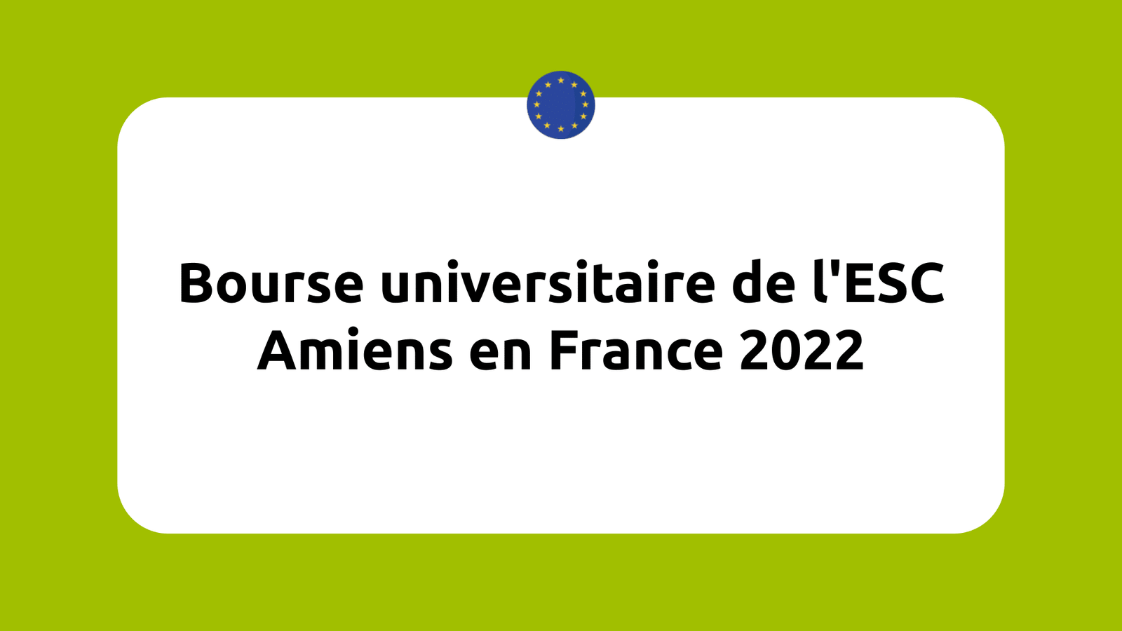 Bourse universitaire de l'ESC Amiens