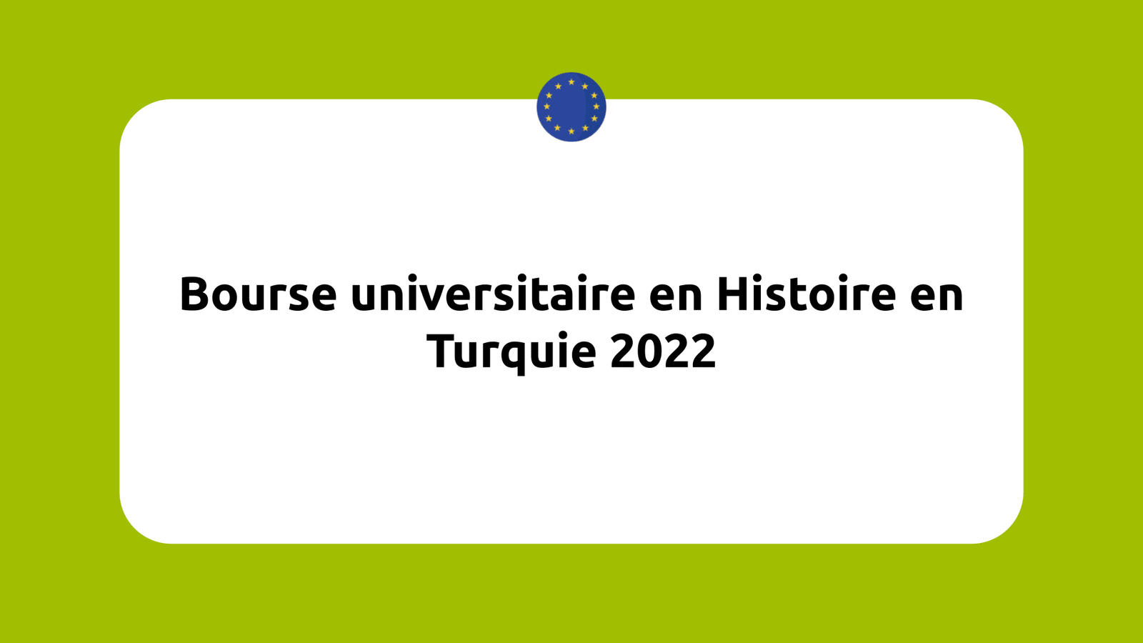 Bourse universitaire en Histoire