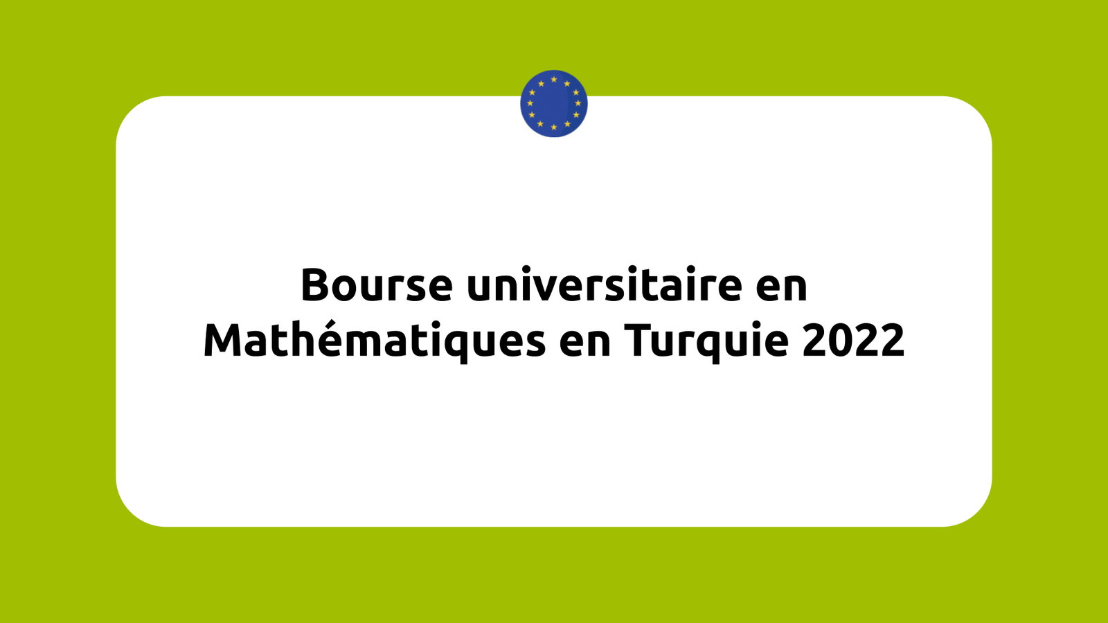 Bourse universitaire en Mathématiques