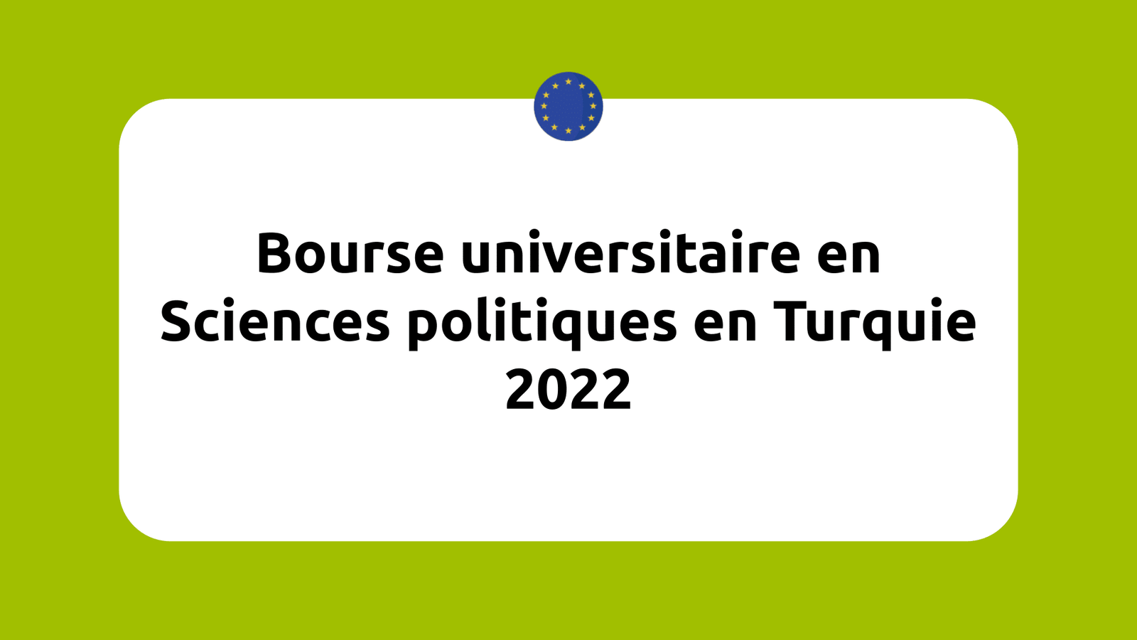 Bourse universitaire en Sciences politiques