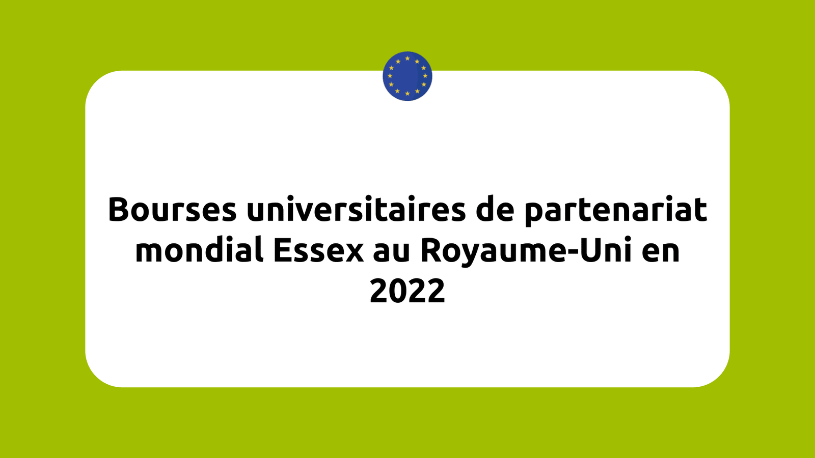 Bourses de partenariat mondial Essex