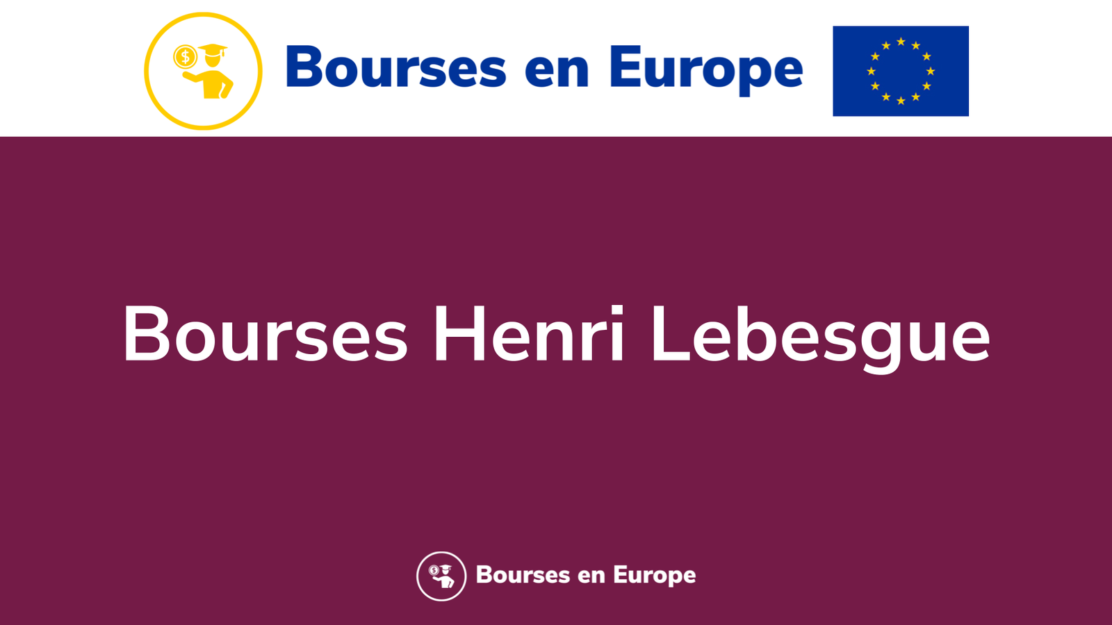Bourses Henri Lebesgue