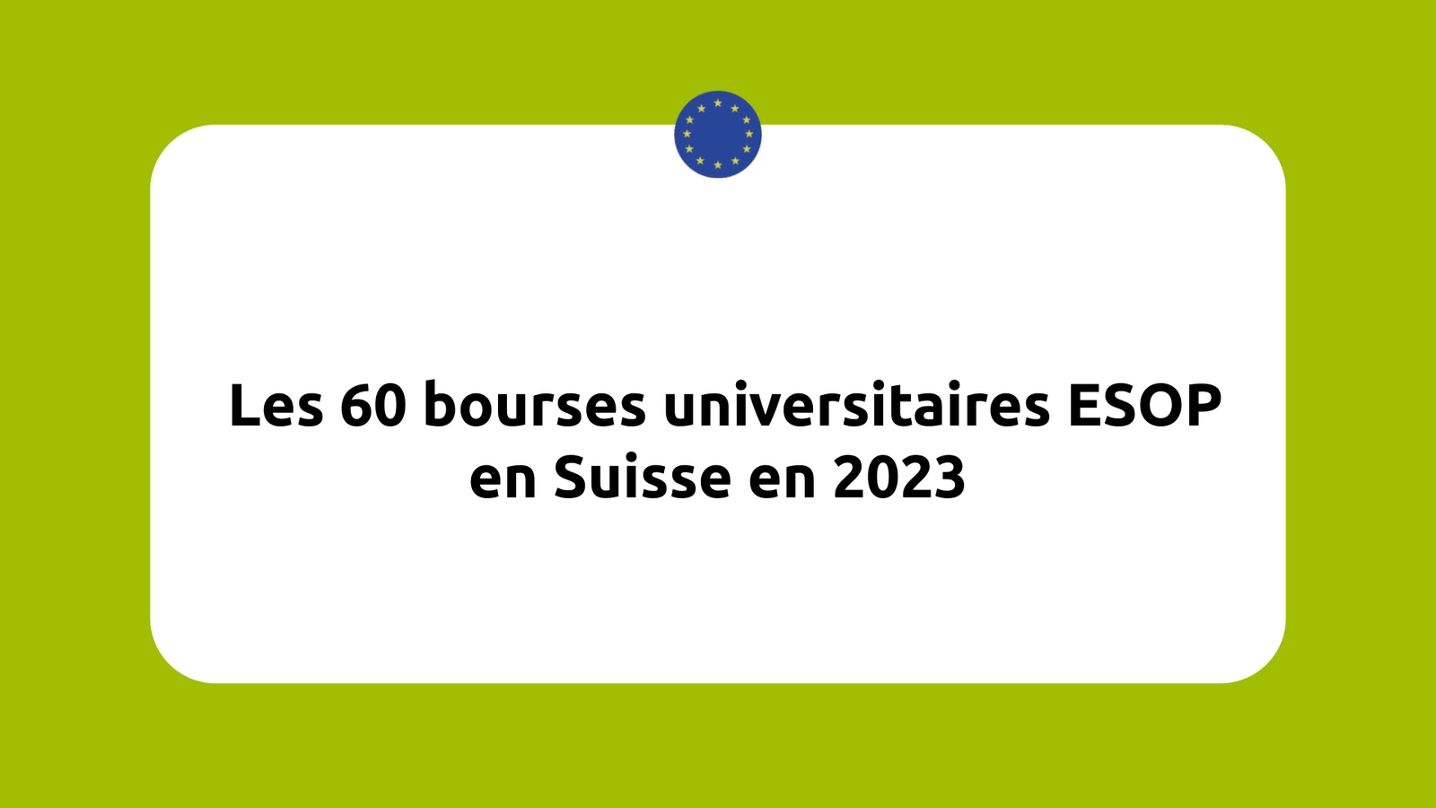 Bourses universitaires ESOP