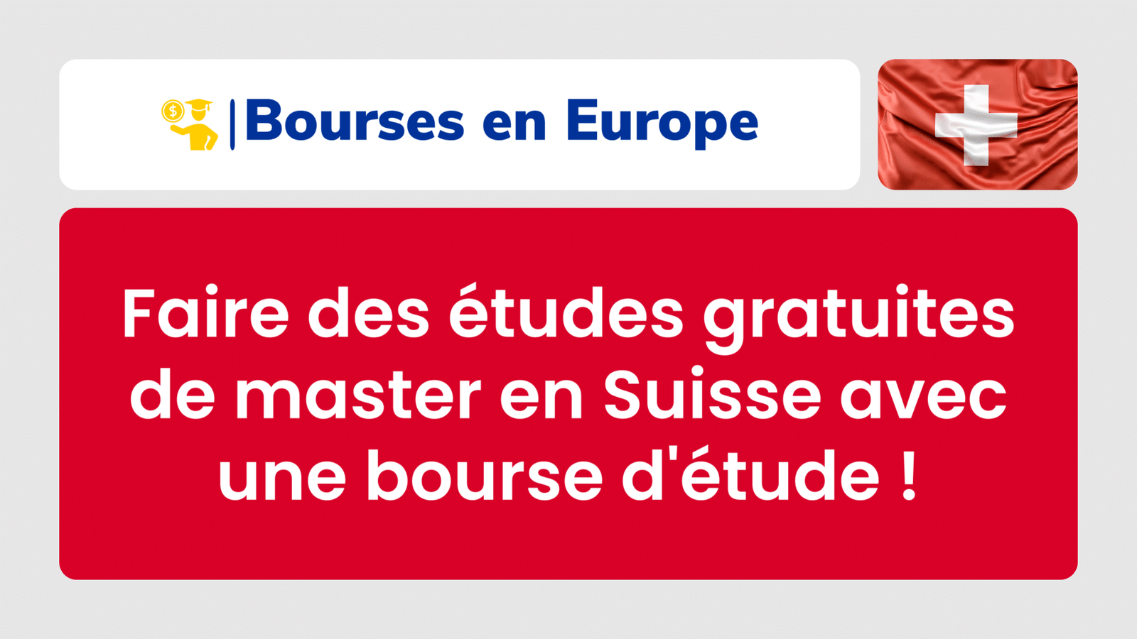 Études Gratuites De Master En Suisse Avec Une Bourse ! Process